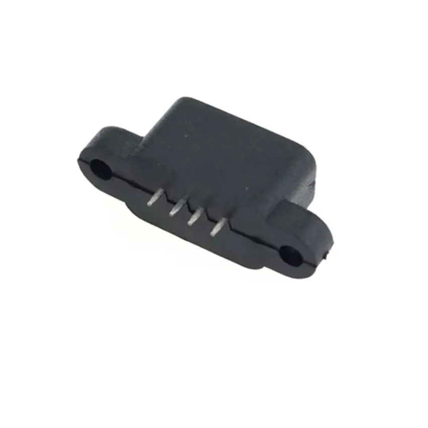 1PCS Waterproof USB 2.0 Data Connector Plug-in Built-in Charging Tail Jack Socket for Portable Devices