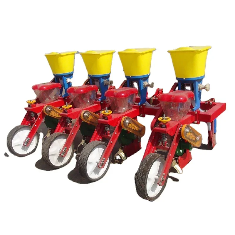 Agricultural Maize Seeder Drill 4 Rows Corn Seeder with fertilizer