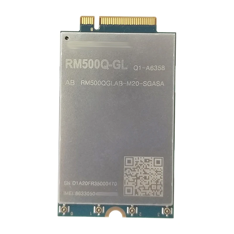 New Original Quectel RM500Q-GL Chips RM500QGLAB-M20-SGASA RM500Q IoT/eMBB-optimized 5G Sub-6 GHz Cat 16 M.2 Module for WG1608