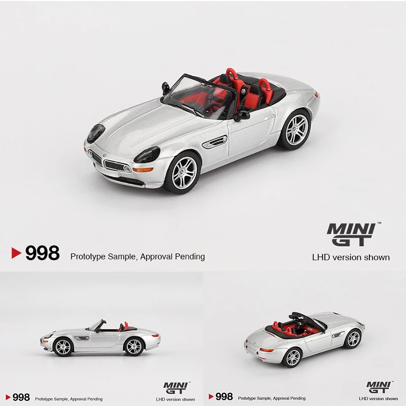 

PreSale MINIGT 998 1:64 BMW Z8 Silver Diecast Car Model Collection Toys