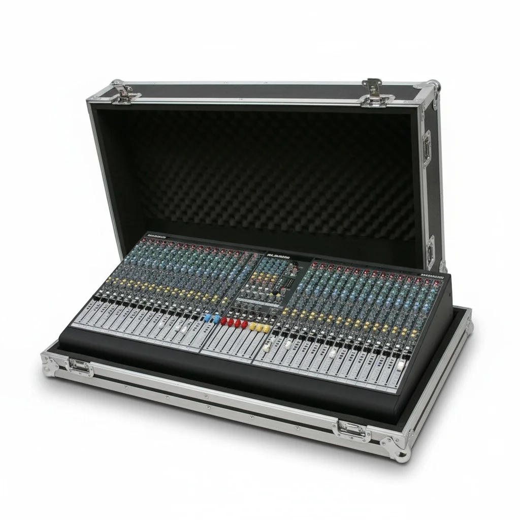 

Mixer ATA Flight Case with 3/8 inch Plywood Aluminum Frame, Road Case fit for ALLEN & HEATH GL2400, EVA Foam Padded Case