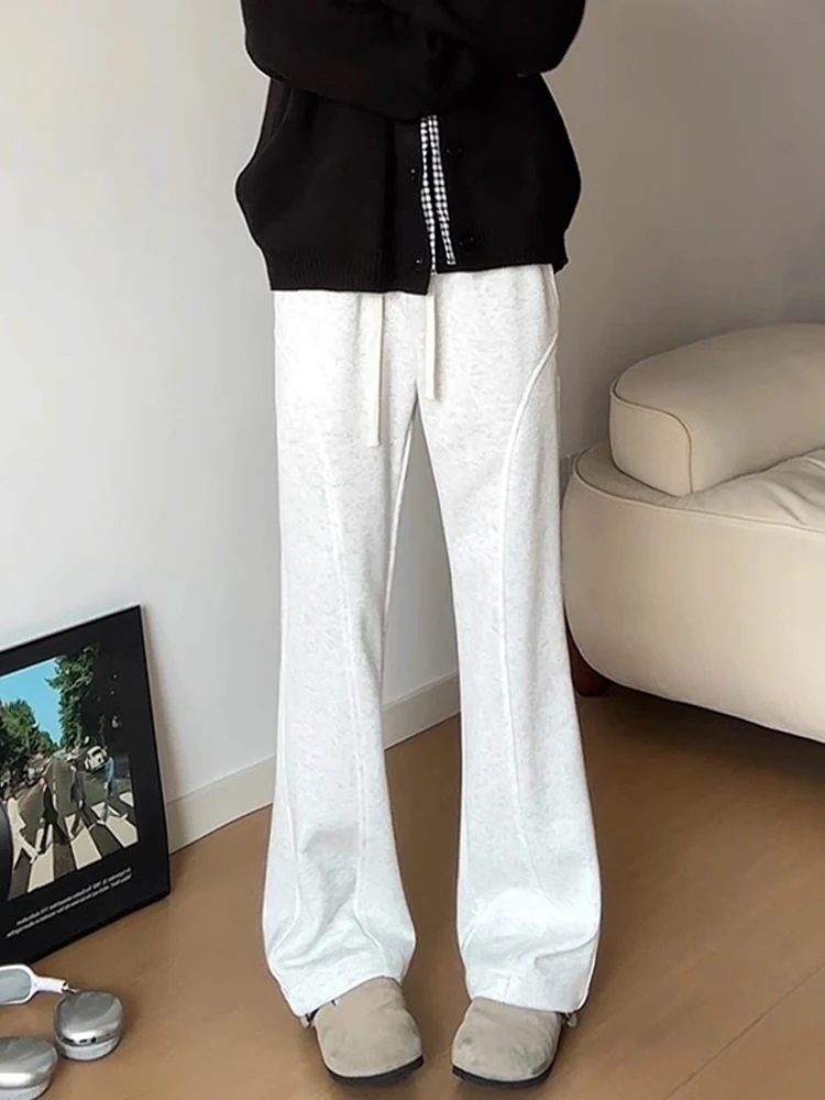 

Cleanfit American High Street Men's Casual Pants Autumn Straight Leg Trousers Drapey Spor Long Pants Slanted Cut Knife