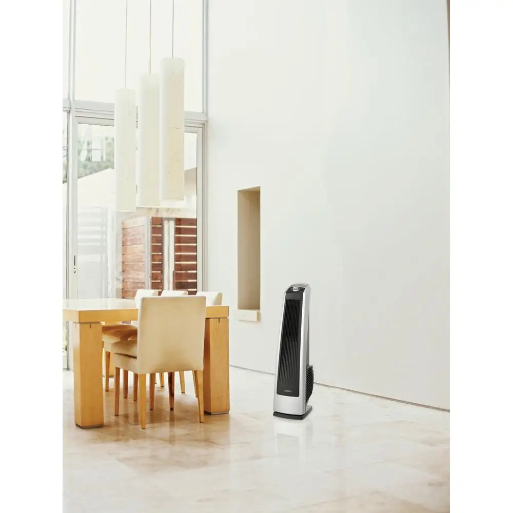 พัดลมทาวเวอร์สั่นความเร็วสูง 35 นิ้วพร้อมความเร็ว 3 ระดับพกพาสะดวกใช้ในร่มการออกแบบที่ทนทานการประชุมเชิงปฏิบัติการในอุดมคติชั้นใต้ดิน