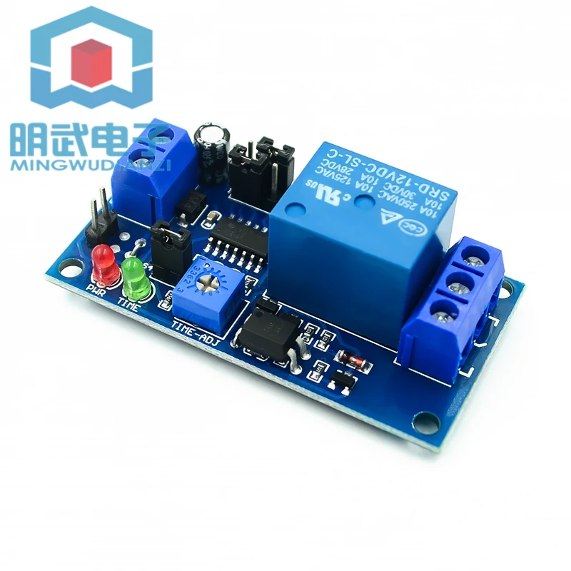 12V Normally Open Trigger Delay Relay Delay Circuit Module Vibration Alarm Module