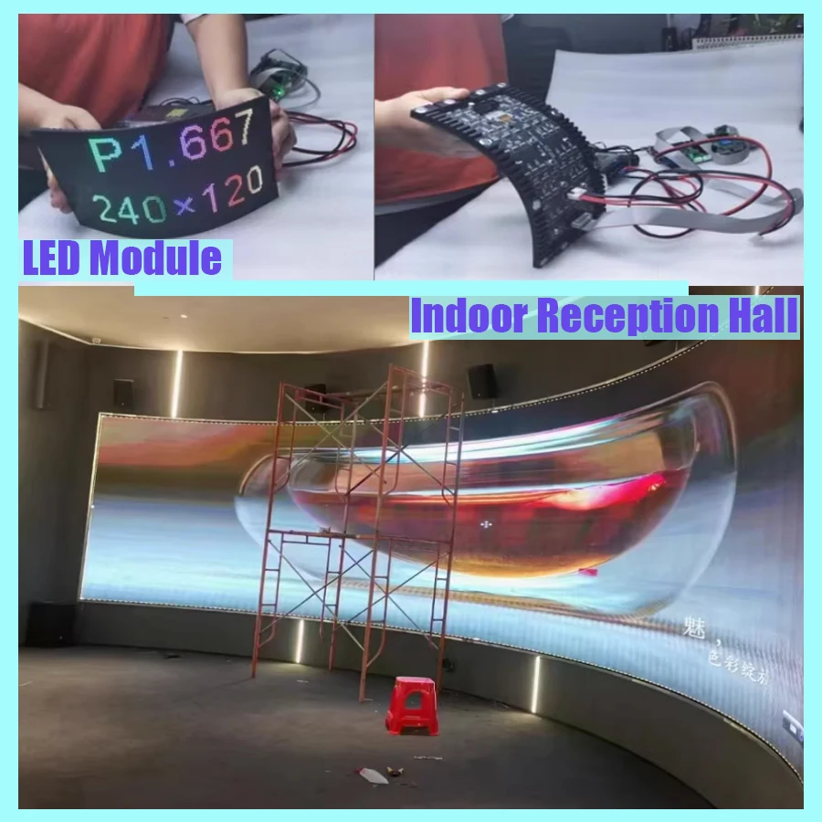 Energy Efficiency High Flexibility SMD LED Soft Flexible Disp y Screen for Indoor Shopping Malls Subways OEM Supplier Led Wall