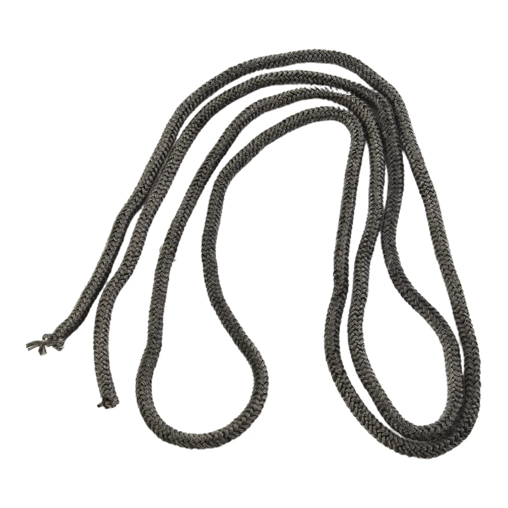 1pc 10/12mm Black Fireplace Sealing Rope High Temperature Fire Resistant Fiberglass Sealing Rope Replacement Gasket Tape