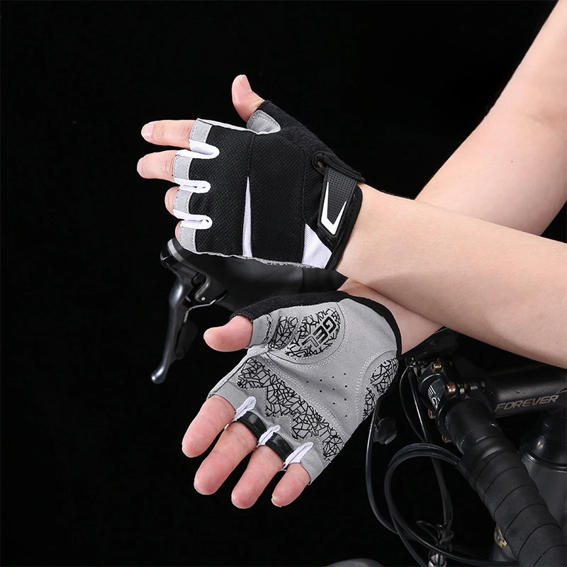 2024 Breathable Cycling Gloves Windproof Anti-shock Motorcycle Racing Gloves Summer Outdoor Fitness Training Half Finger Gloves