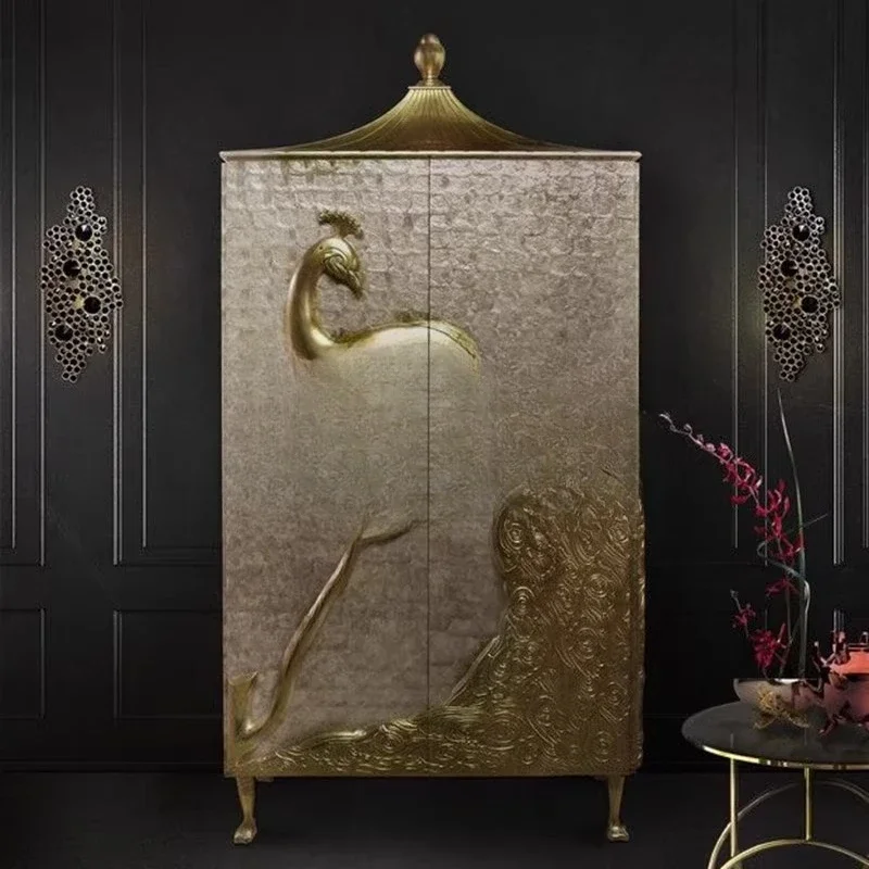 French neoclassical double door wardrobe living room locker