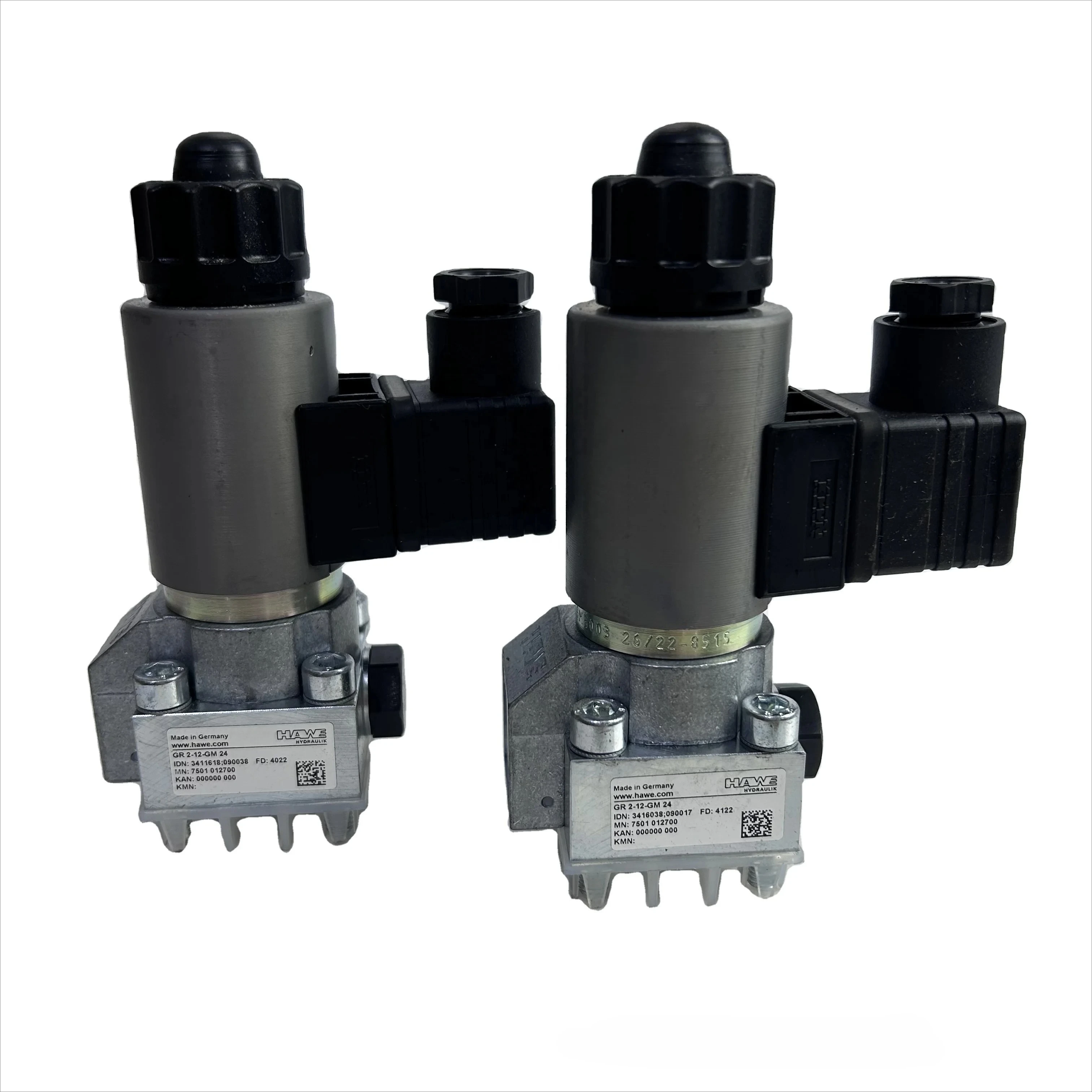

HAWE Solenoid Valve GS2-12-GM24 for GS2 GZ3 GR2 Models Hydraulic Pneumatic Control Valve