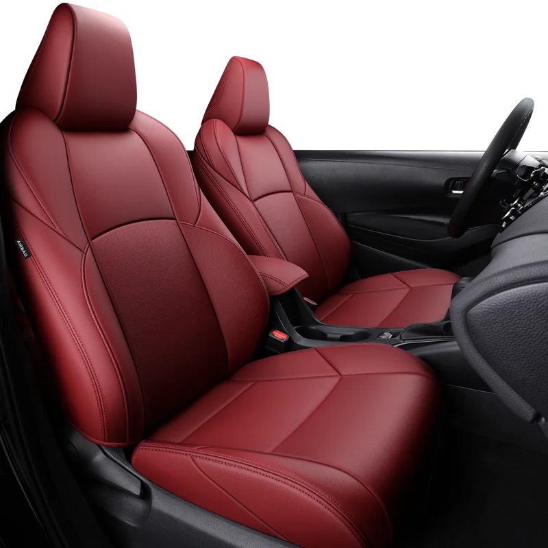 Custom Fit Car Accessories Seat Covers For 5 Seats Top Quality Leather Specific For Toyota Rav4 Corolla Civil CHR Yaris