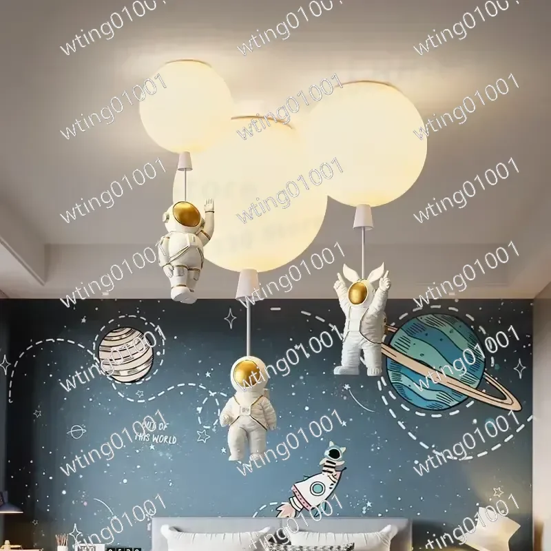 for Kids Bedroom Ceiling Lamp Nordic Frosted Globe Light Creative Cartoon Decor for Boys Girls Room Modern Popular Design