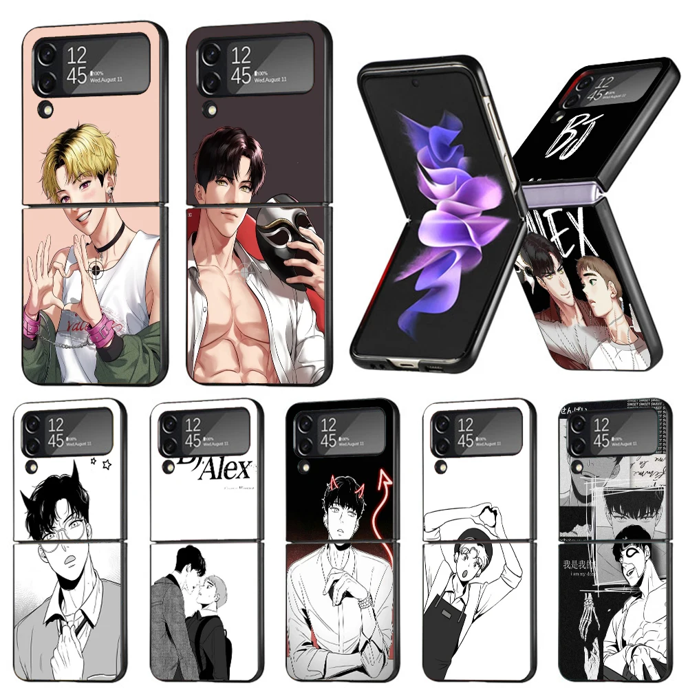 Anime B-J-Alex Phone Case For Samsung Galaxy Z Flip6 5G Flip5 Flip4 Flip3 ZFlip 6 3 4 5 Hard PC shockproof Back Cover