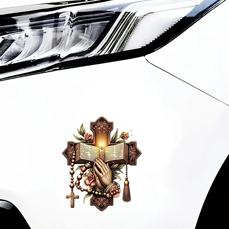 cross faith vinyl sticker is suitable for self-adhesive paper on the window wall of cars, trucks and motorcycles. Q02