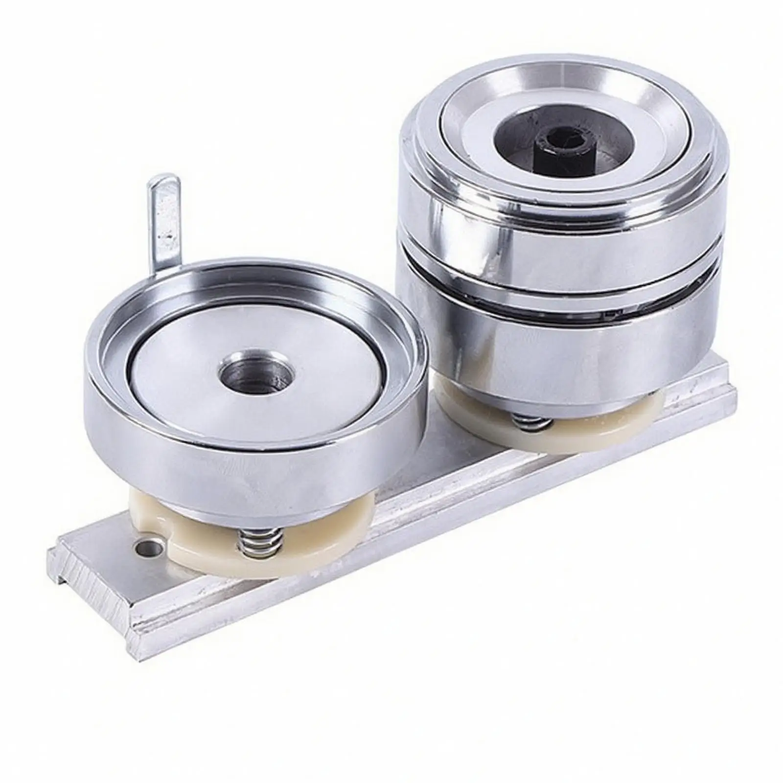 Manual Badge Stamping Template with Circular Dies Stable Slide-Rail Badge