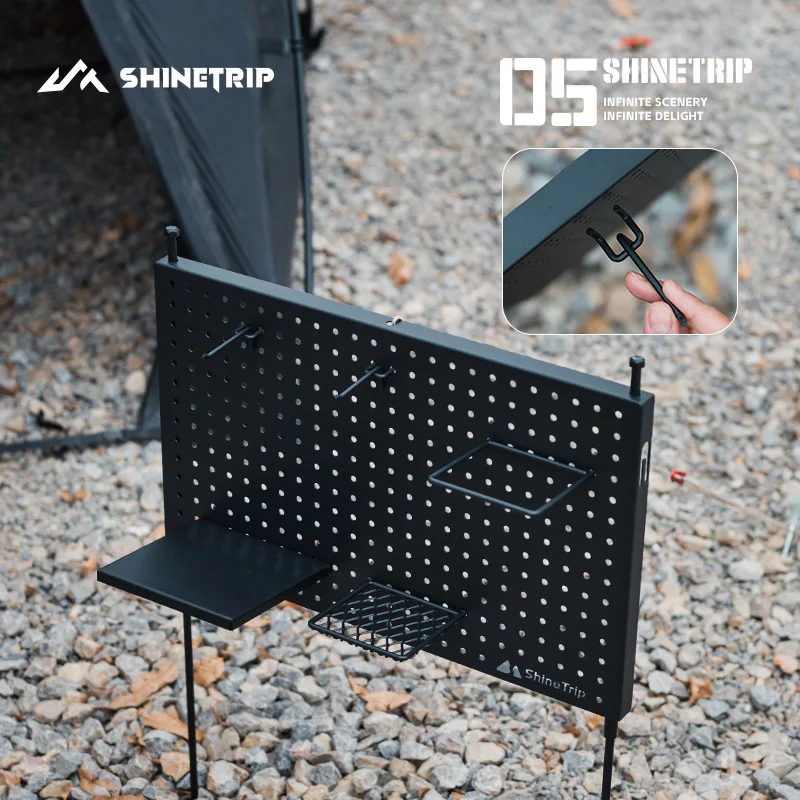 لوح فتحة خارجي للتخييم، تخزين محمول وخفيف للغاية، لوح تخزين متعدد الوظائف، رف تخزين قائم #4