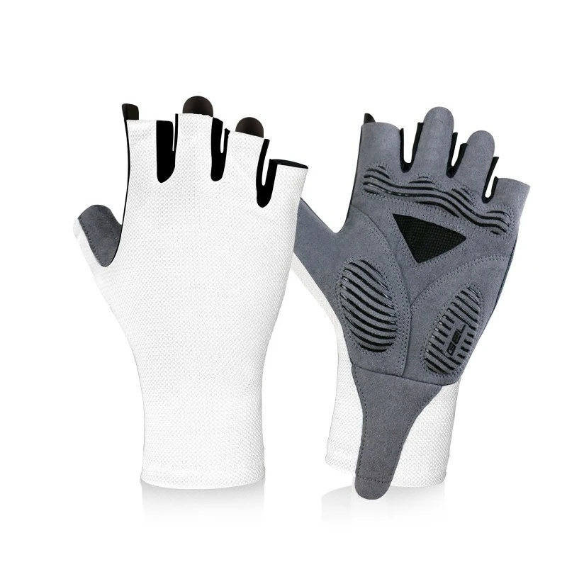 Half finger riding gloves shock absorption breathable summer outdoor sports
