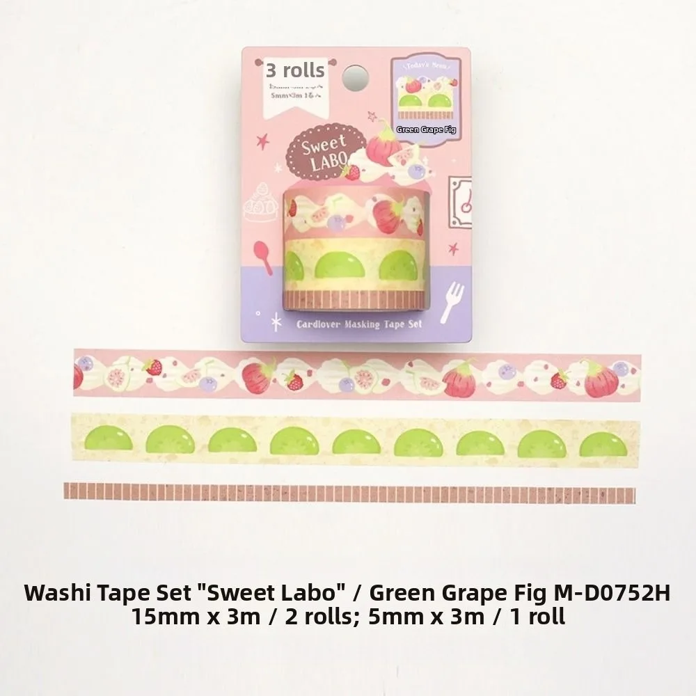 

3Pcs Sweet DIY Washi Paper Tape Set School Stationery Stickers Decorative Adhesive Tape Scrapbooking Masking Tapes Students