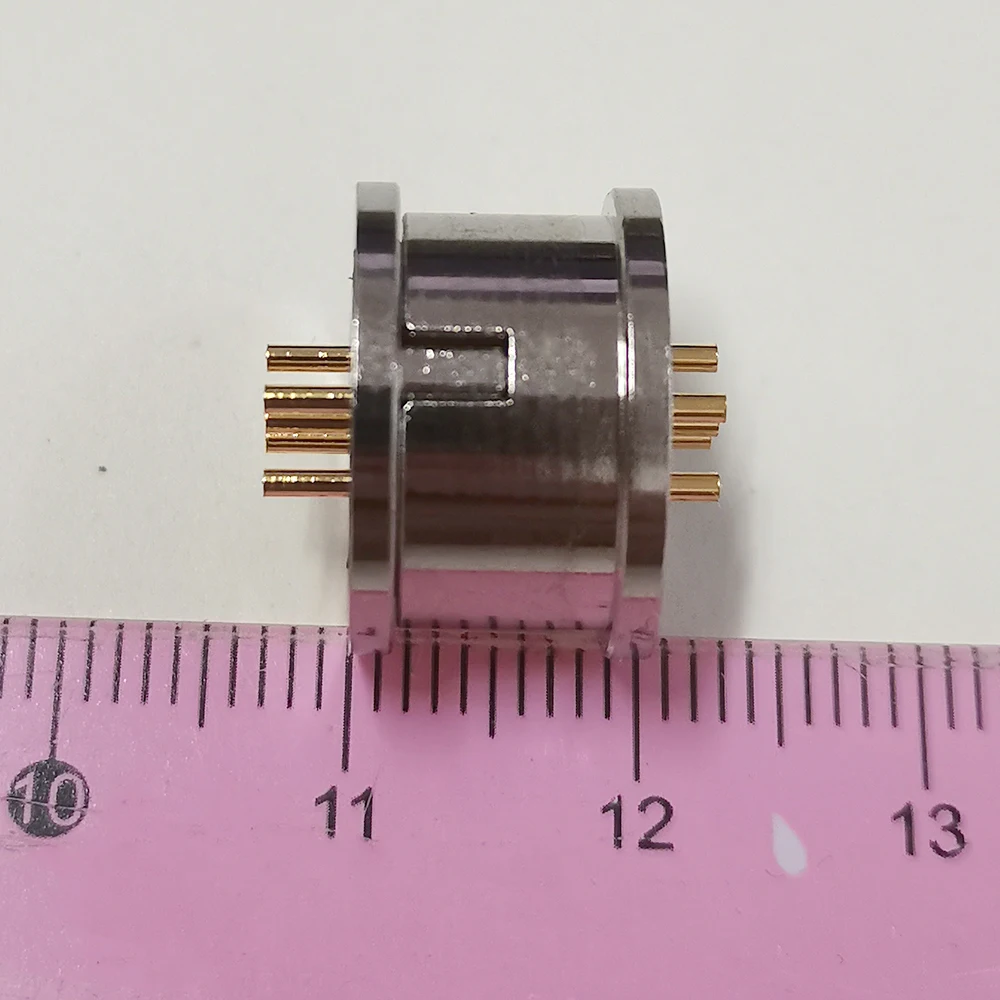 1 Paar 5-poliger magnetischer Rundsteckverbinder (männlich/weiblich) mit 5-Pin-Einbaubuchse, magnetischer Saugverbinder, DC-Stromanschluss mit Kerbe – Detail 2