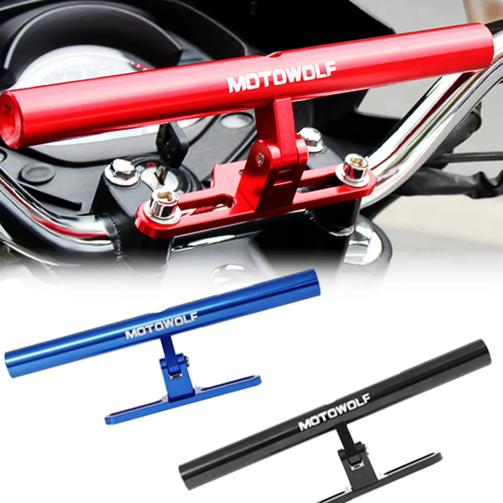 Automotive Styling MOTOWOLF Motorcycle Retrofit Mobile Phone Stand Bracket Installation AL 180 Horizontal Rotation Cool