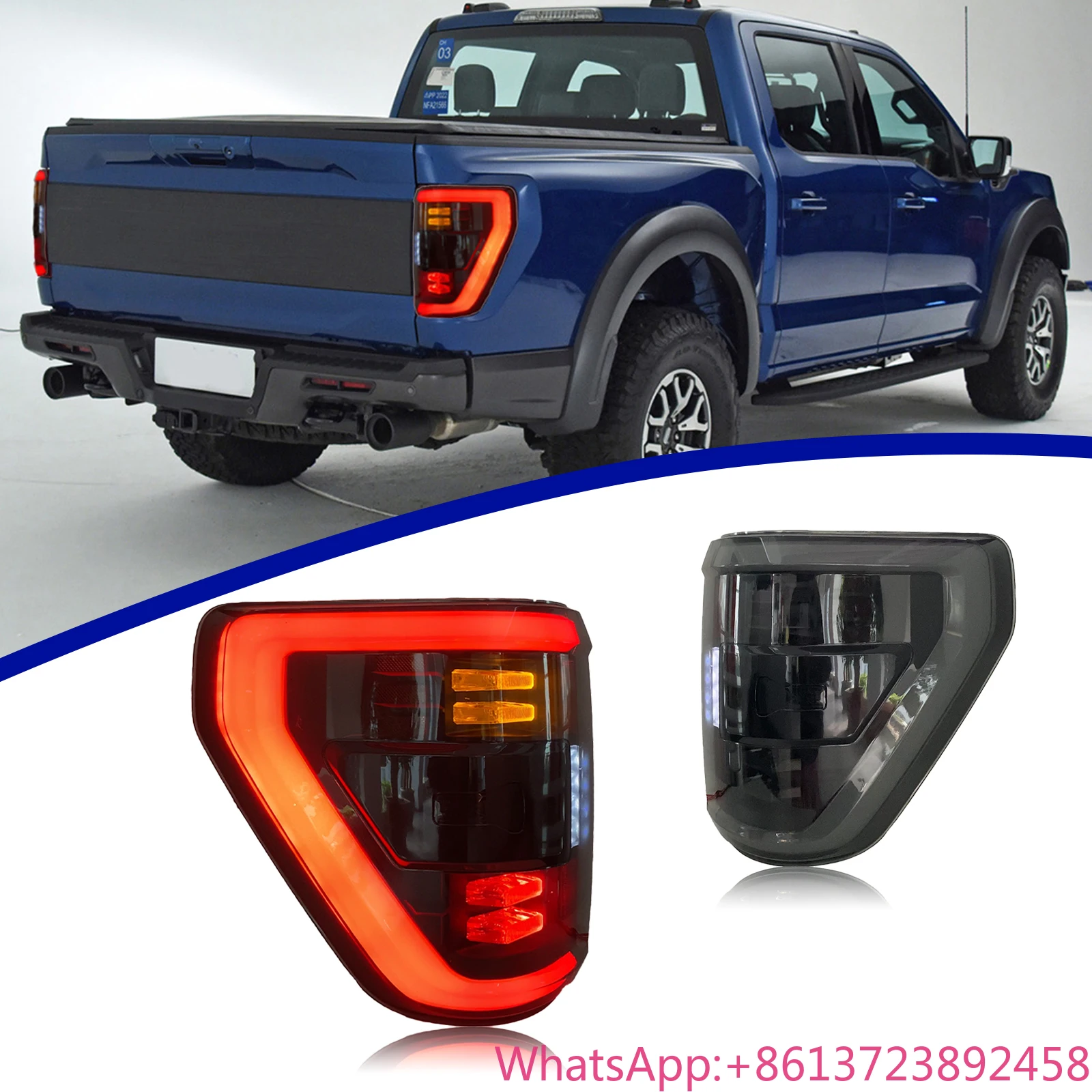 

LED Car Taillights Tail Lamp for Ford F-150 F150 TFD 2021-2023 Car Accessories Back Lights Tail Lights Rear Lamp