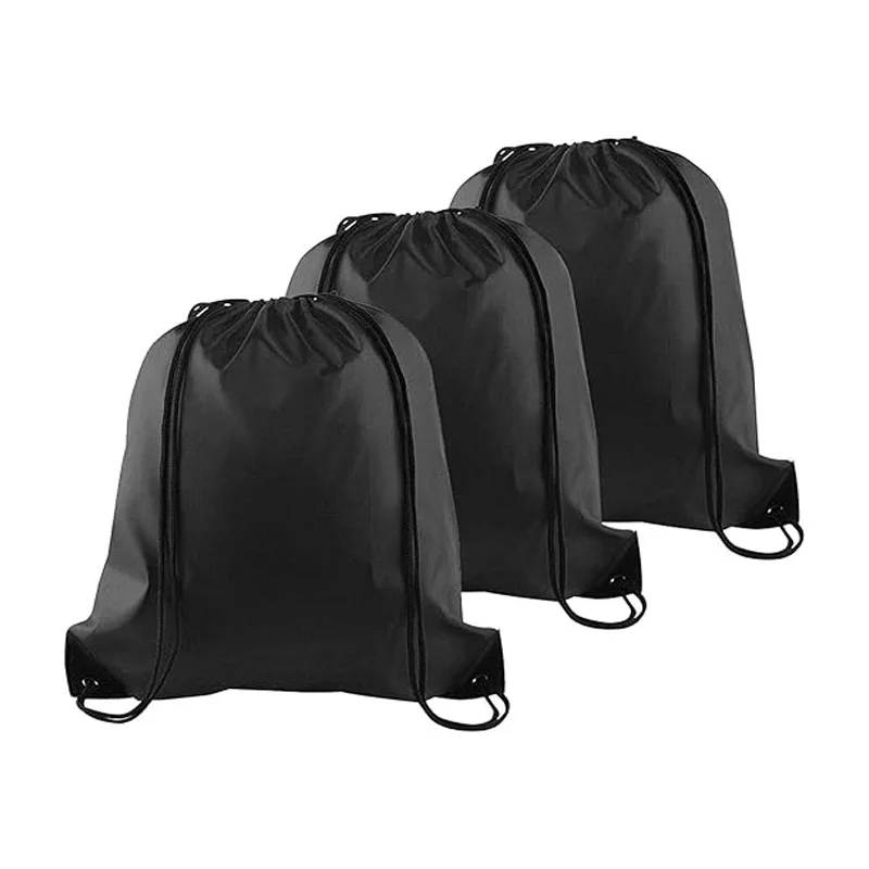 Conjunto de 1/2/3 Sacos com Cordão Impermeáveis para Calçados, Bolsas de Armazenamento Portáteis para Viagem, Organizador de Sapatos à Prova de Poeira, Organizador de Cosméticos