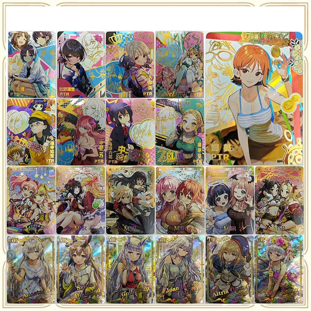 

Аниме Goddess Story 2M14 MSR UR PTR Nakano Nino Zelda Nami Takanashi Rikka Премиум Flash Сексуальная коллекционная карта Рождество День рождения