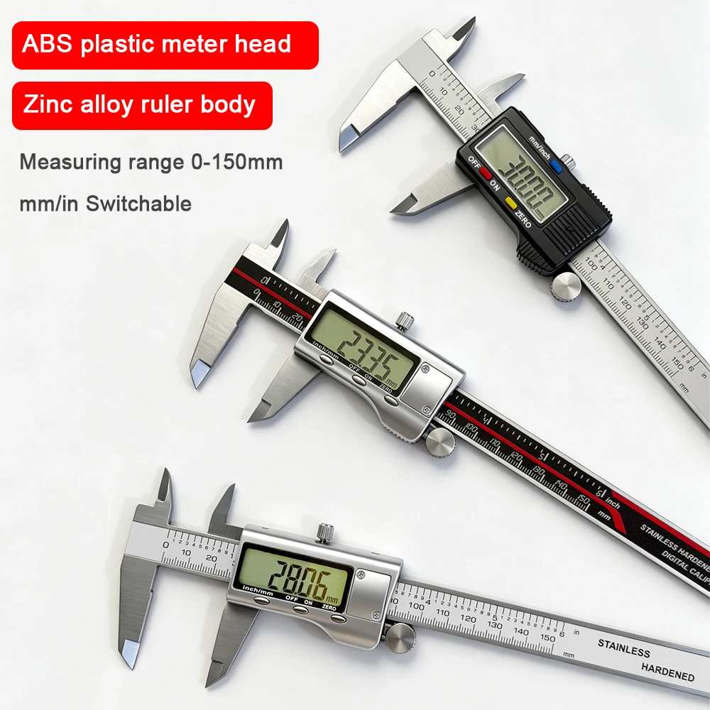 Metal Caliper Digital Pachometer Professional Vernier Caliber Measuring Tools Woodworking Thickness Gauge Depth Electronic Ruler