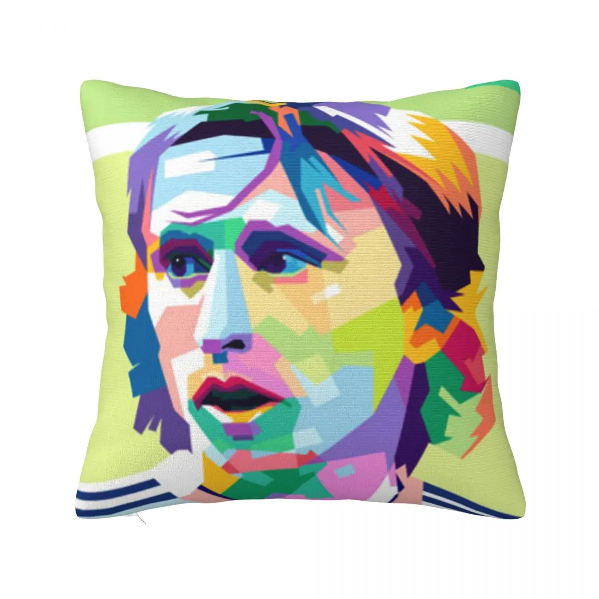 Luka Modric vierkante kussensloop kussensloop kussen zip decoratief comfort sierkussen voor thuis slaapkamer