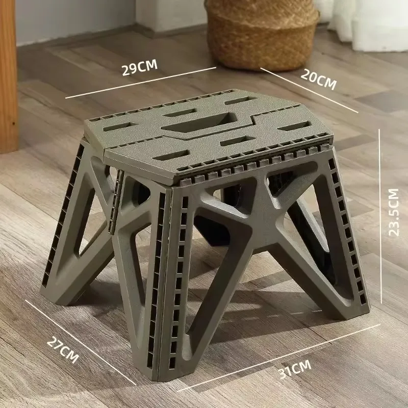 Portable Folding Stool with Strong Load Support, Sturdy Construction for Outdoor Adventures, Camping, Fishing, and Beach Trips image 5