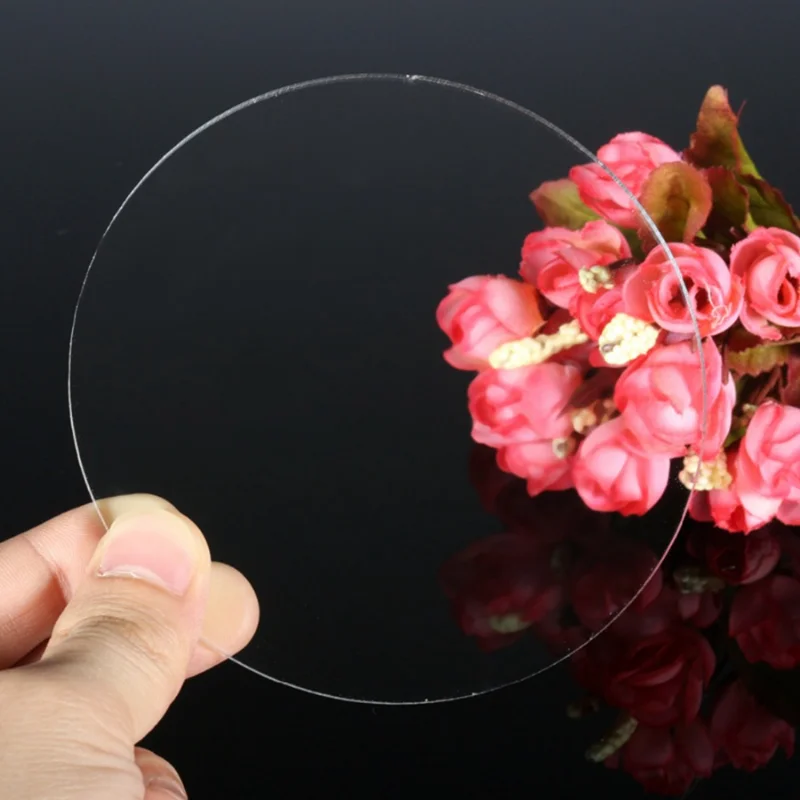 7 Size Round Acrylic Cake Disks 2mm Clear Extruded Circle Acrylic Baking Tray Stand DIY Reusable Cake Stand Decoration Tool