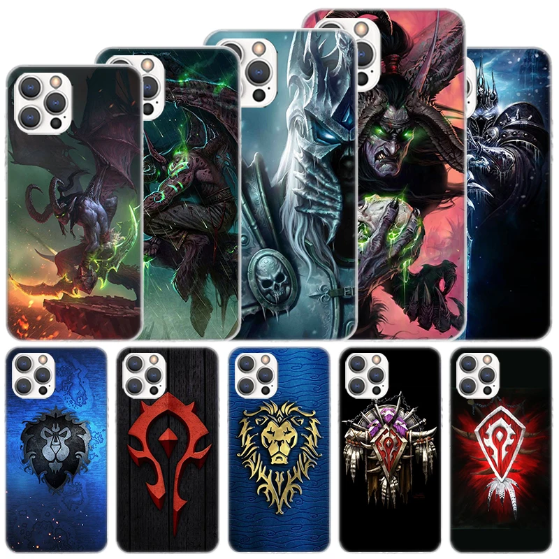 W-World Of W-Warcraft W-Wow Soft Case For iPhone 16 15 Plus 11 12 13 Mini 14 Pro Max Apple Phone Cover X XS XR SE 7 8 SE Coque 1