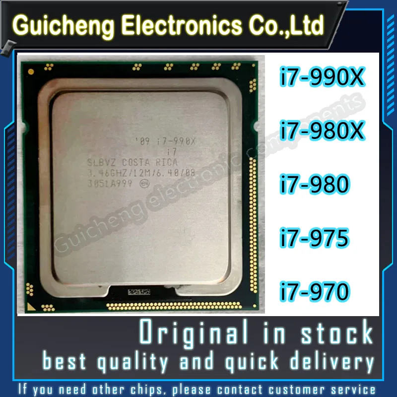 i7-990X i7-980X i7-980 i7-975 i7-970 Six-Core CPU X58 Processor 1366 Pins official version