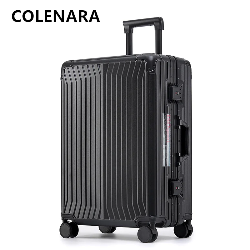 COLENARA ABS + PC Suitcase Aluminum Frame Boarding Box Men's 20