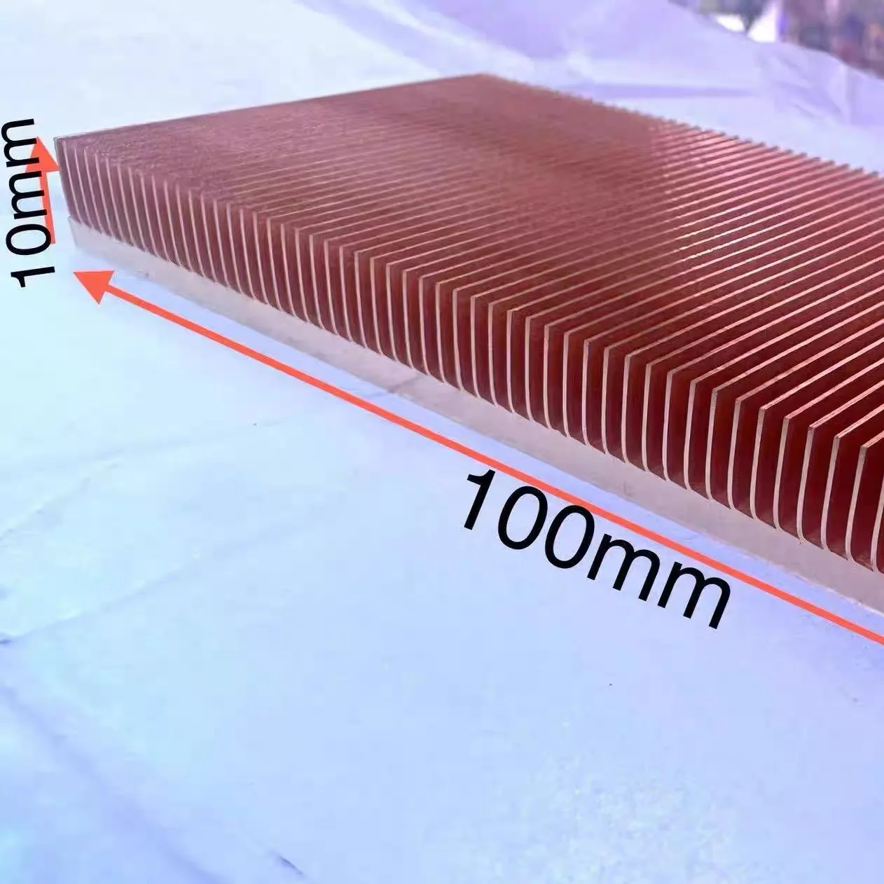 

Медный радиатор 100*50*10 мм для Raspberry Pi, электроники, 3D-принтеров, чипов, ИС, МОП-транзисторов, теплоотвод