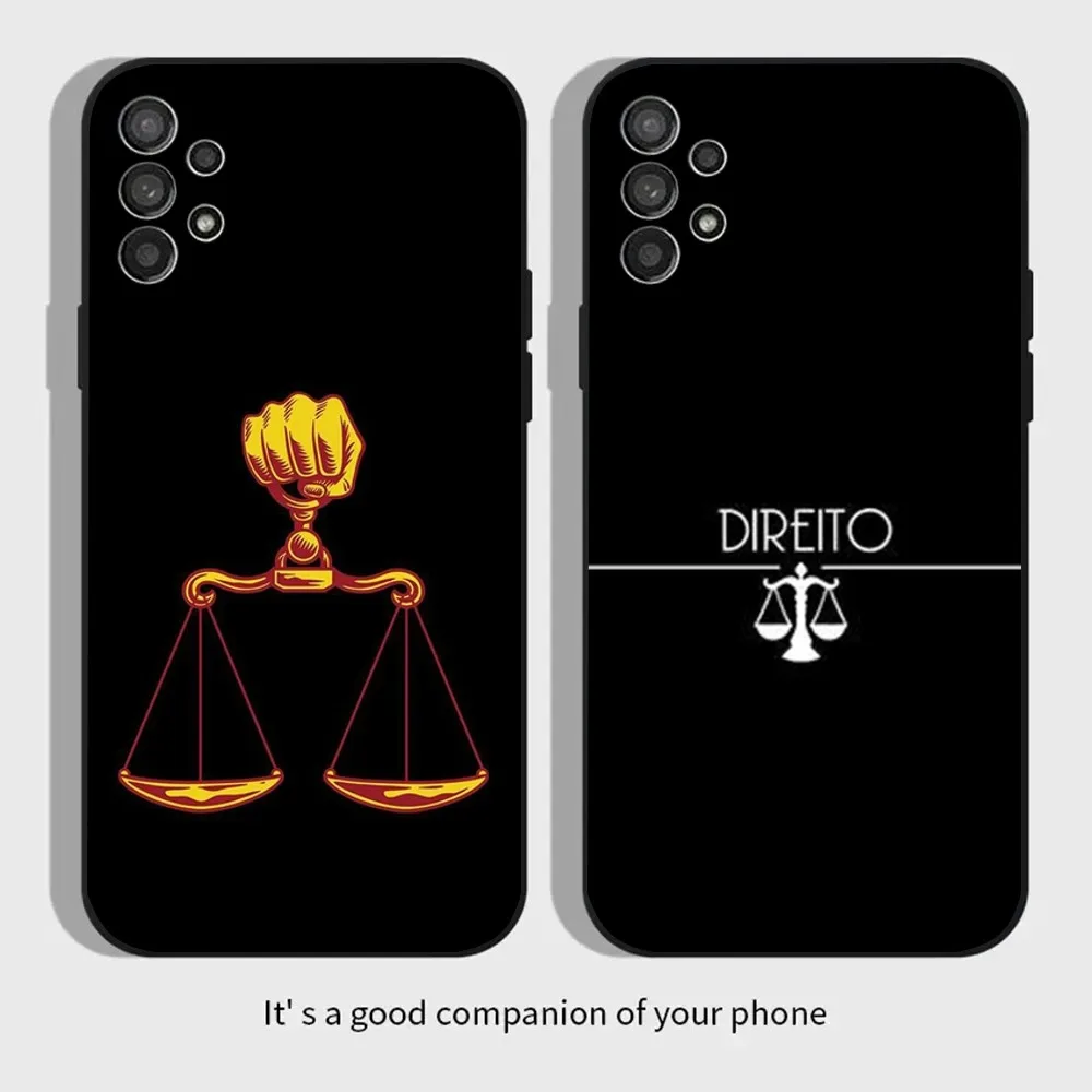 Law Judge Justice Lawyer Phone Case For Samsung Galaxy A13,A21s,A22,A31,A32,A52,A53,A71,A80,A91 Soft Black Cover