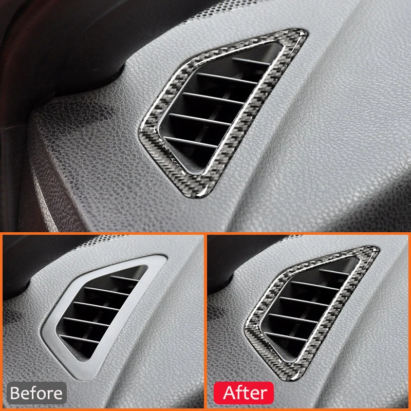 For TOYOTA 86 For Subaru BRZ 2010-2016 Carbon Fiber Car Door Side Dashboard Left Right Air Outlet Vent Frame Decorative Sticker