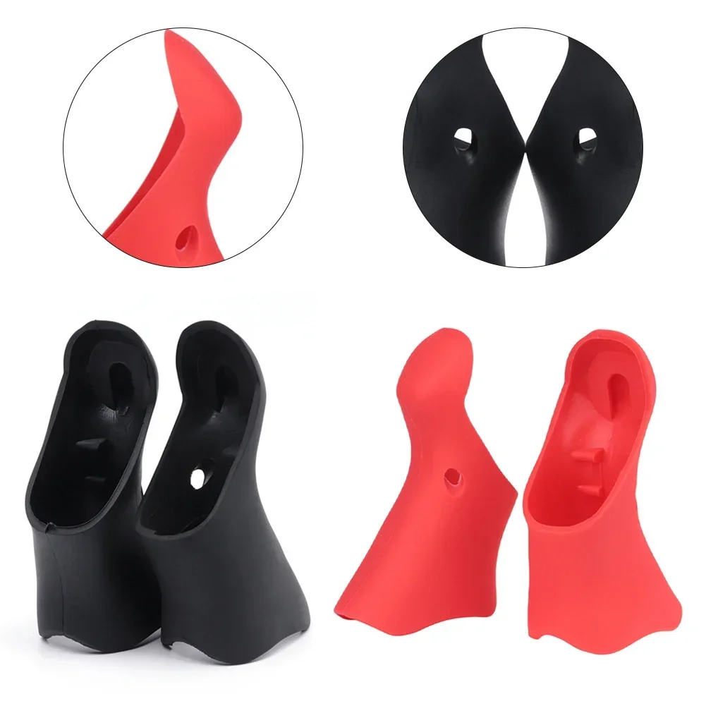 2x Silicone Road Bike Shifter Brake Lever Hoods For Shimano ST-070 Hand Lever Protective Cover Bicycle Shift Hood Cover Silicone