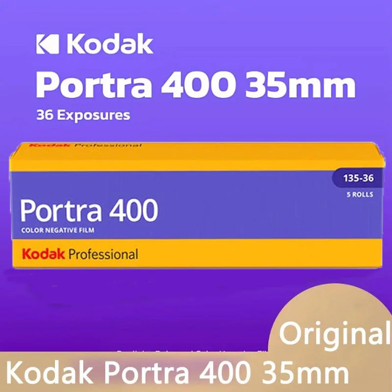 

135 Film Negative Film Kodak Portra 400 35mm 1 2 3 5 10 Rolls ISO Professional 400 c41 Process Mvp Camera (Expiration: 2027)