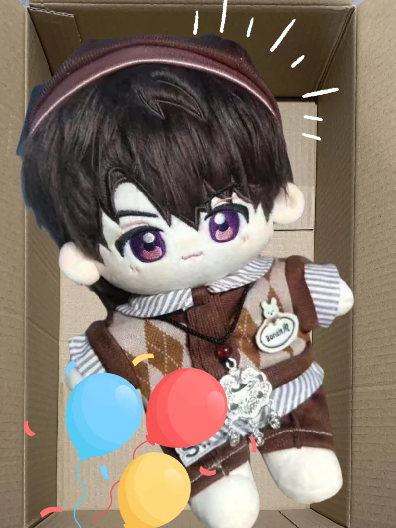 20CM Anime Cute Caleb Love and Deepspace Plush Doll Body Plushie Anime Cartoon Dress-up Plush Dolls Cotton Body Cosplay for K