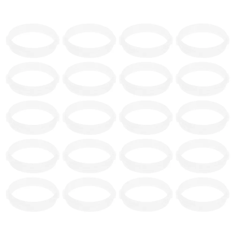 

20 Pcs Hamster Tunnel Ring Cage Joints Tube Connectors DIY Rings Clear Hideout and Exploration Small Animals Circle Tubes