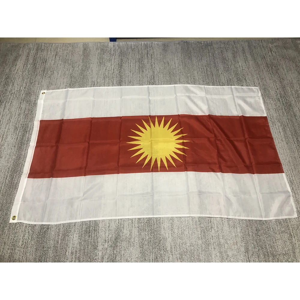 Custom flag Yezidi Flag 90x150cm Yezidi Flag Yezidische Flagge Drapeau Ezdi Yezidi Lalish Tausi Melek Ezdixan Home Decoration