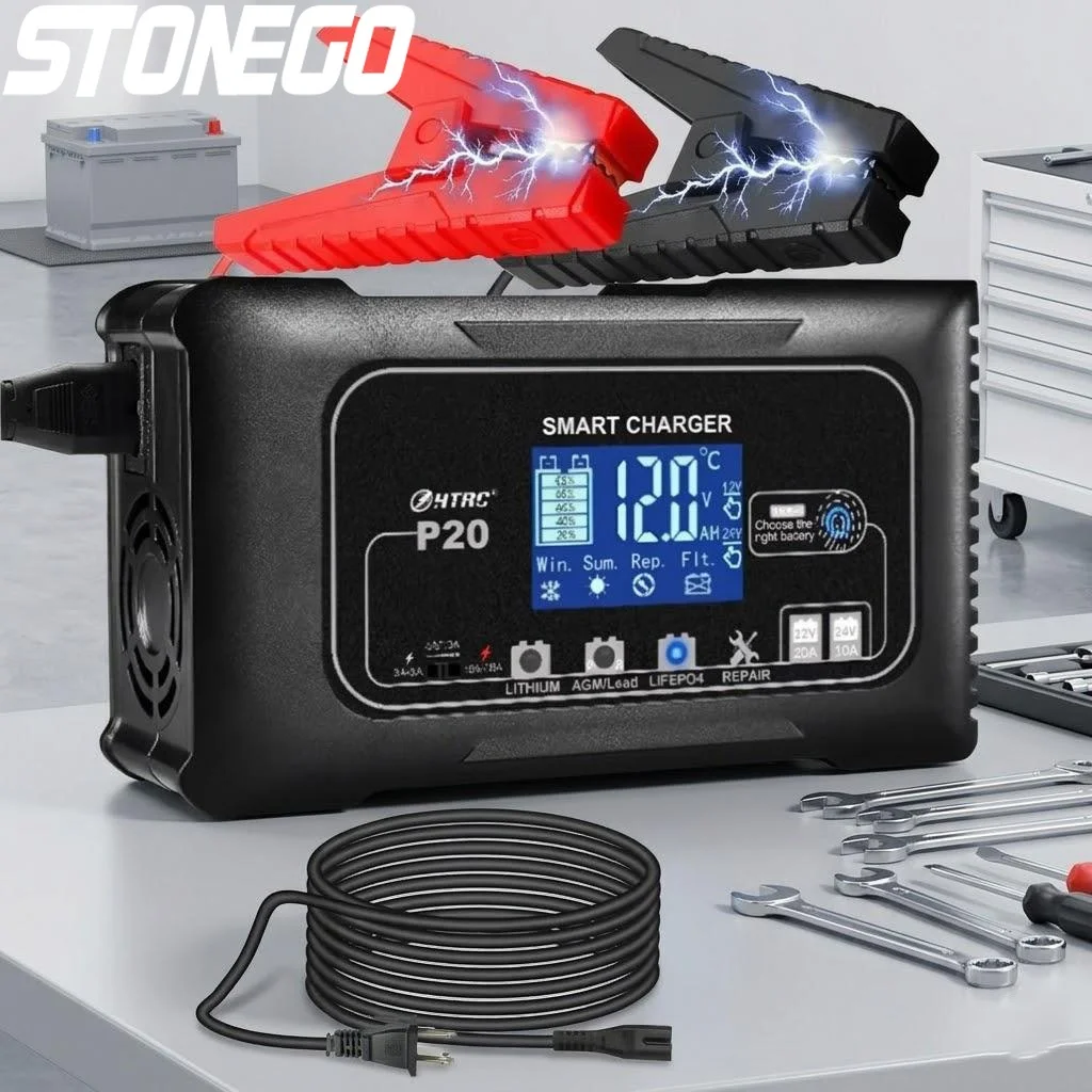 12V 24V 20A Lcd Bat…