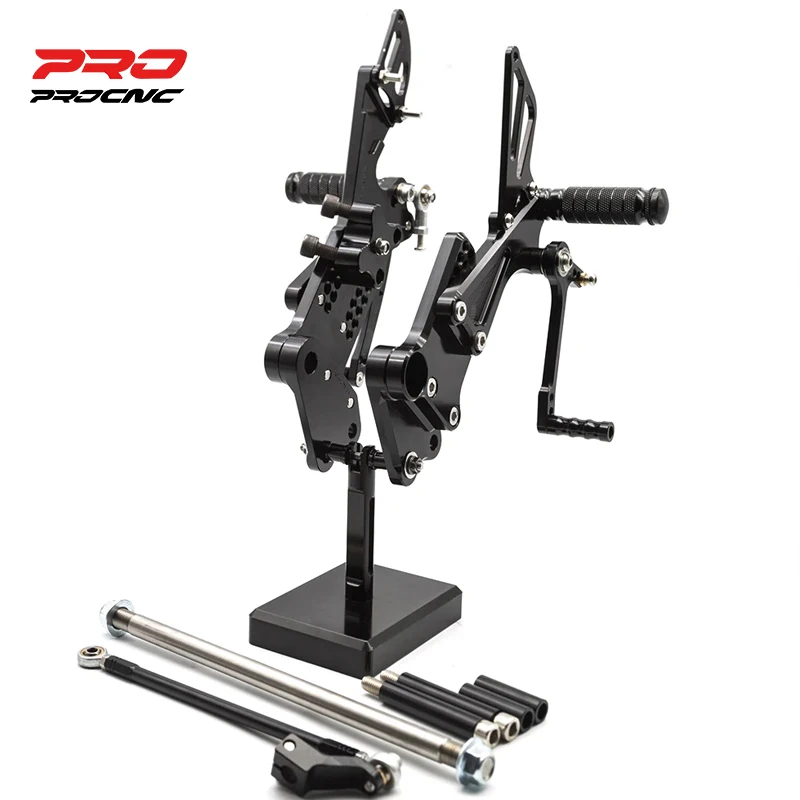 

For DK 125 200 390 2011-2017/ RC250 RC390 2011-2022 Adjustable Aluminum Motorcycle Rearset Footrest Footpeg Rear Set Footrest