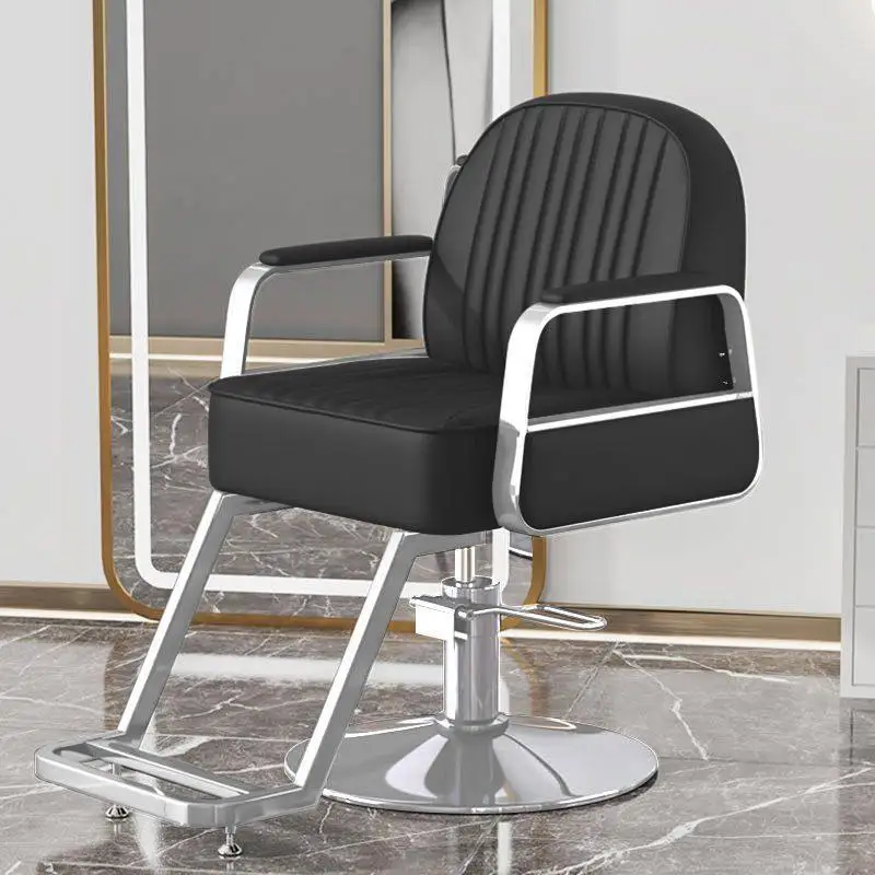Foldable Facial Barber Chairs Shaving Adjustable Barber Chairs Stainless Commercial Furniture Fotelki Fryzjerskie ZY40LFY