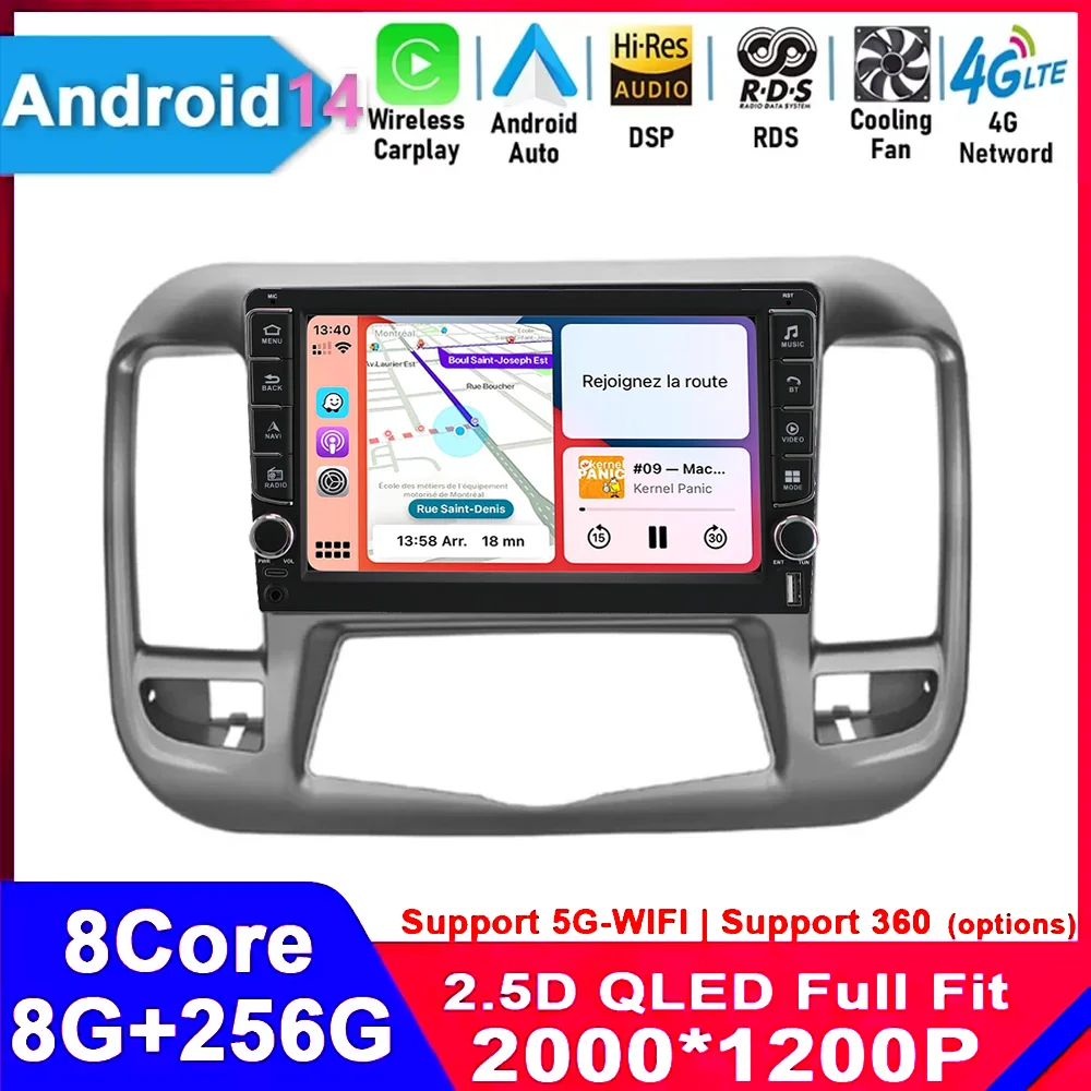 

For Nissan Altima 2008 - 2012 OLED Screen 2 Din Autoradio Video GPS WiFi Car Android 14 CarPlay Radio Multimedia Player Display