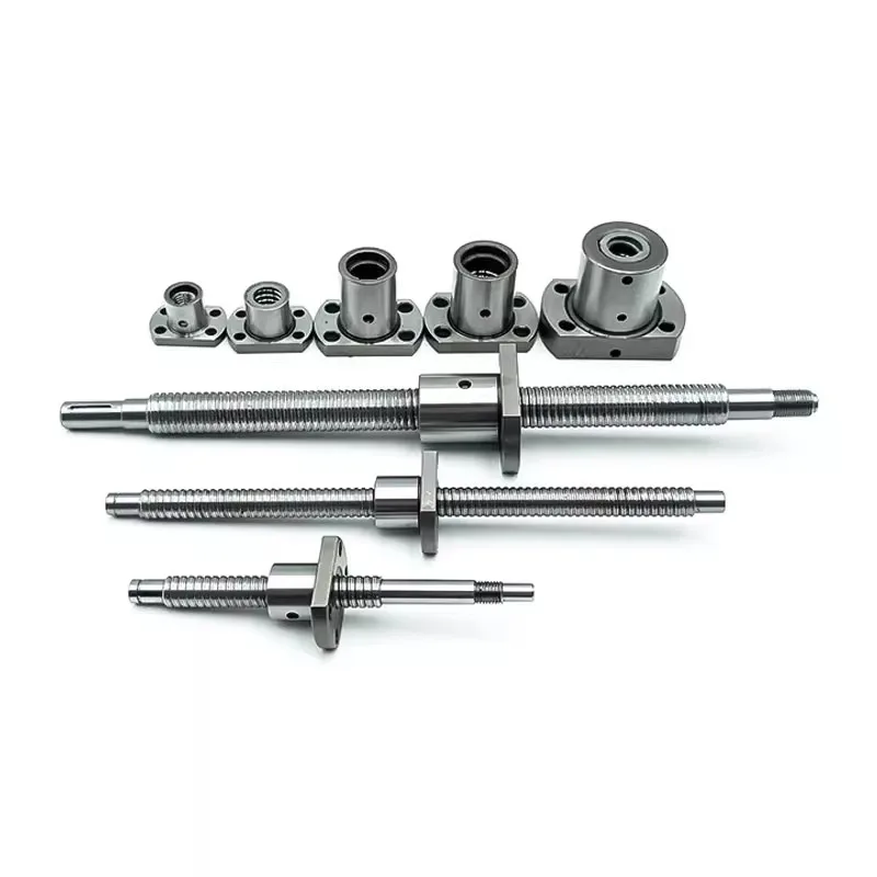 C5 Miniature Ball Screw SFK0802 SFK1002 6mm 8mm 10mm 0601 0801 0802 1002 1202 Length 100 150 200mm with SFK Ball Nut 3D Printer