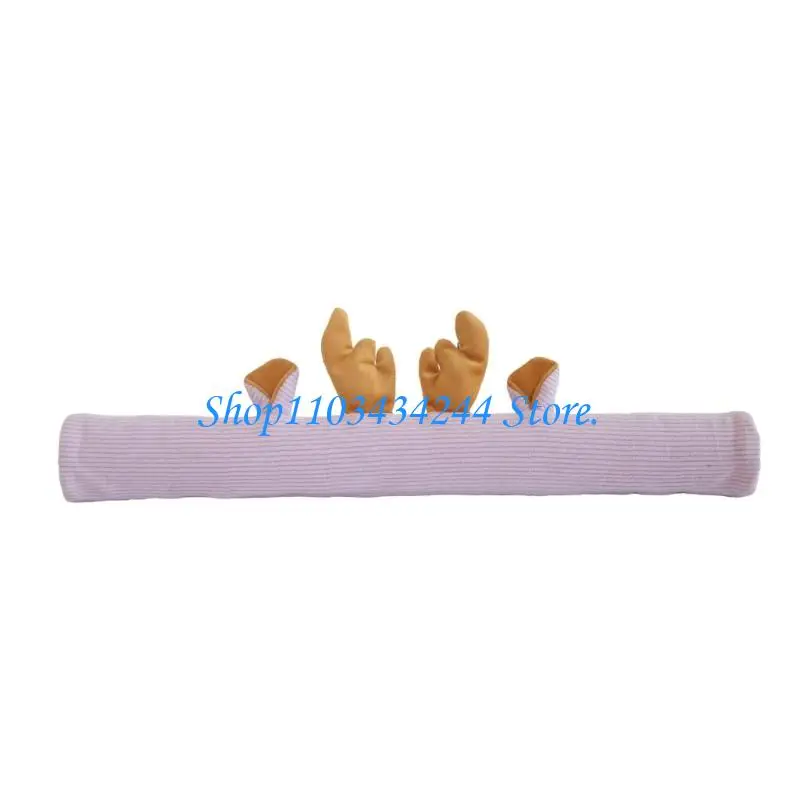  Soft Corduroy Baby Strollers Handle Protector Sleeve 3D Cartoon Sound For Fun