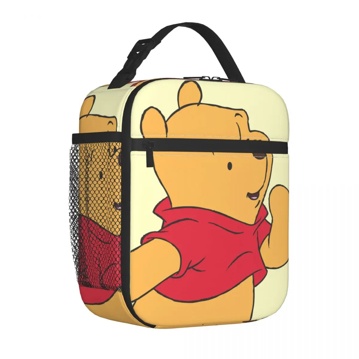 

Cute Winnie The Pooh Insulated Lunch Bags Cooler Bag Meal Container Leakproof Tote Lunch Box Food Bag Beach Picnic