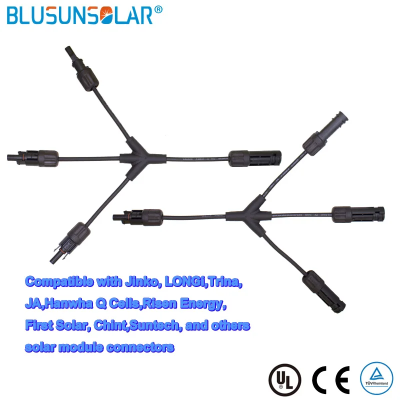 

IP68 1500V 3 In 1 Y Branch Parallel Branch Electrical Solar 30A Solar Branch Connector T /Y Solar Panel Wire Connector