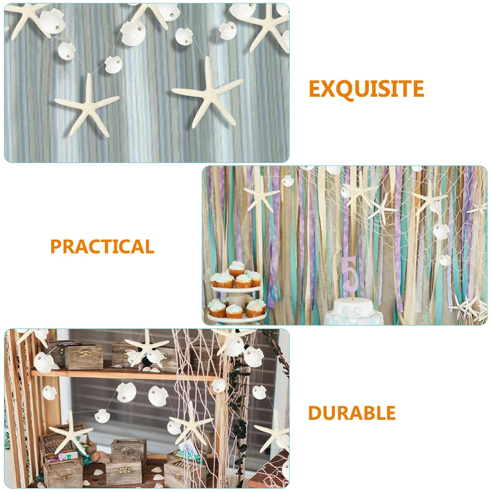 إكليل ديكور نجم البحر والصدفة ، زخارف صيفية ، ديكور لغرفة الحضانة